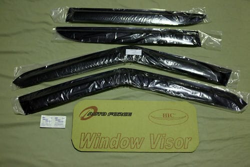 Installed View - Toyota LandCruiser Prado 90 Series (1996-2002): Premium Window Visors