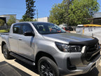 Installed View - Toyota N80 Hilux Dual Cab (2015-2025): Premium Window Visors