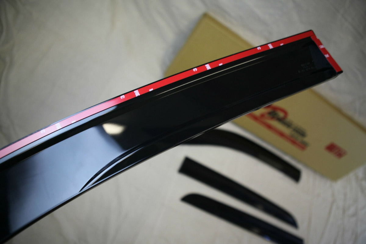Installed View - Toyota N80 Hilux Dual Cab (2015-2025): Premium Window Visors