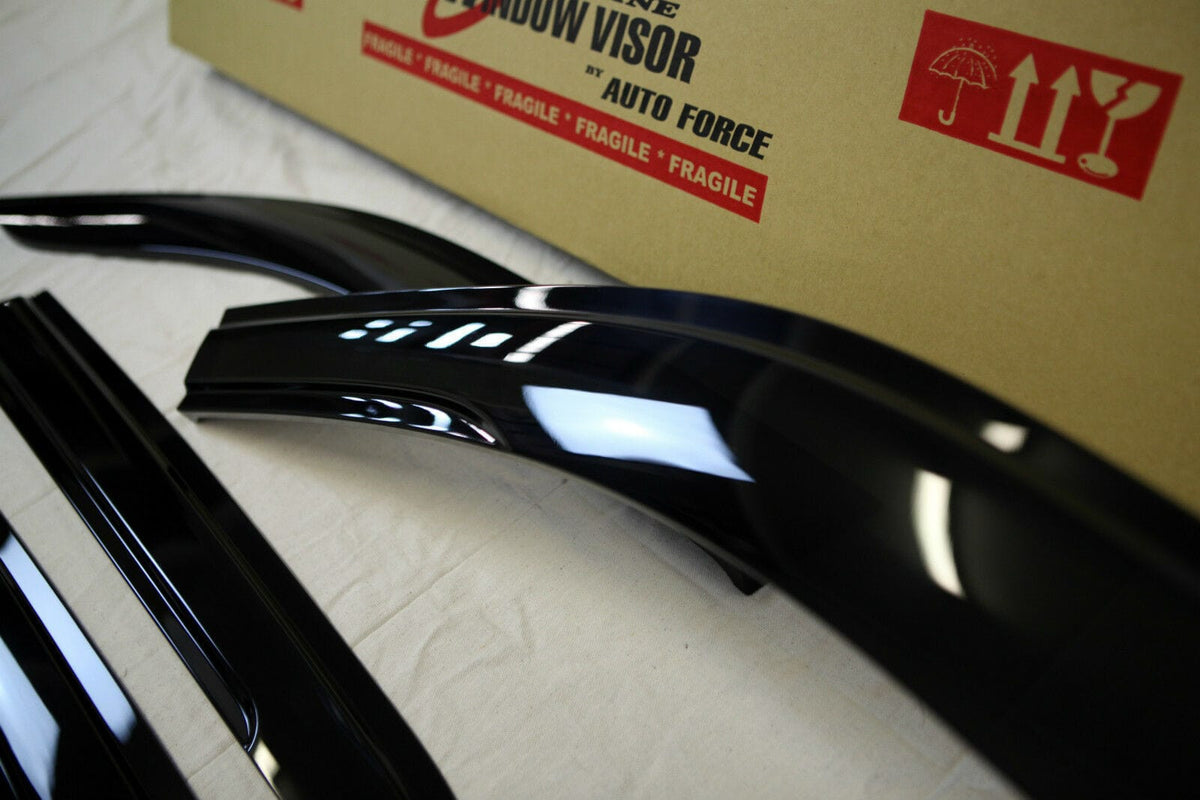 Installed View - Toyota N80 Hilux Dual Cab (2015-2025): Premium Window Visors