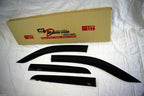 Installed View - Toyota N80 Hilux Dual Cab (2015-2025): Premium Window Visors