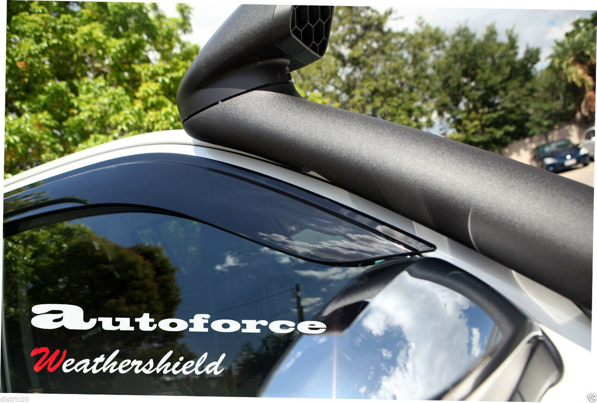 Installed View - Toyota N80 Hilux Dual Cab (2015-2025): Premium Window Visors