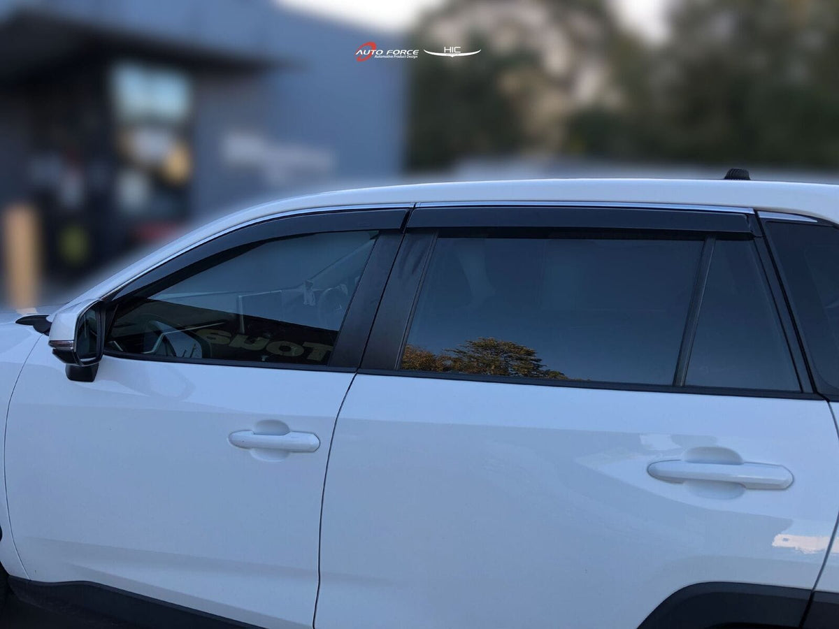 Installed View - Toyota RAV4 (2019-2026): Chrome Trim Window Visors