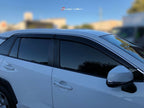 Installed View - Toyota RAV4 (2019-2026): Chrome Trim Window Visors