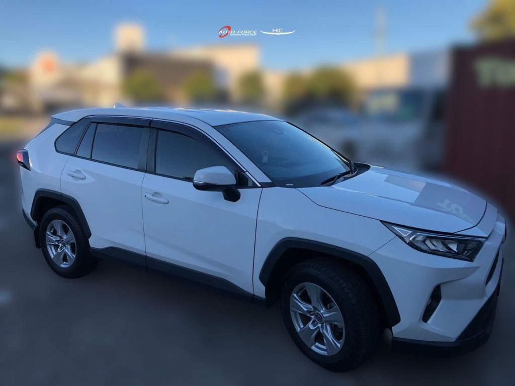 Installed View - Toyota RAV4 (2019-2026): Chrome Trim Window Visors
