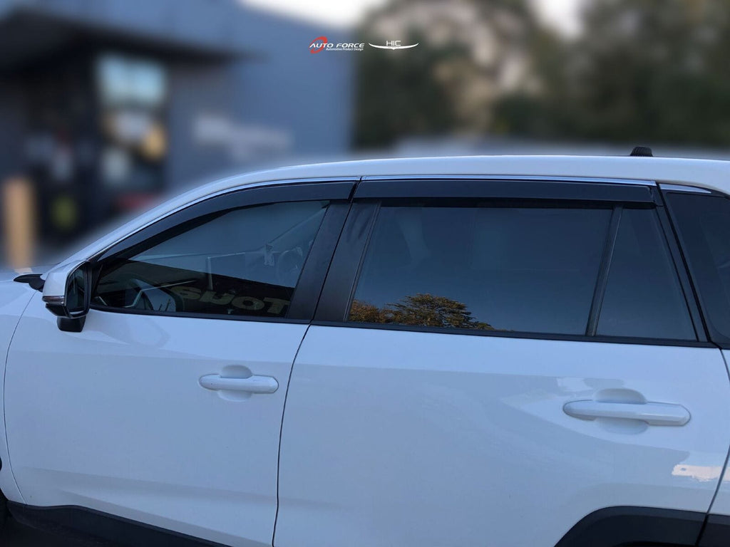 Installed View - Toyota RAV4 (2019-2026): Chrome Trim Window Visors