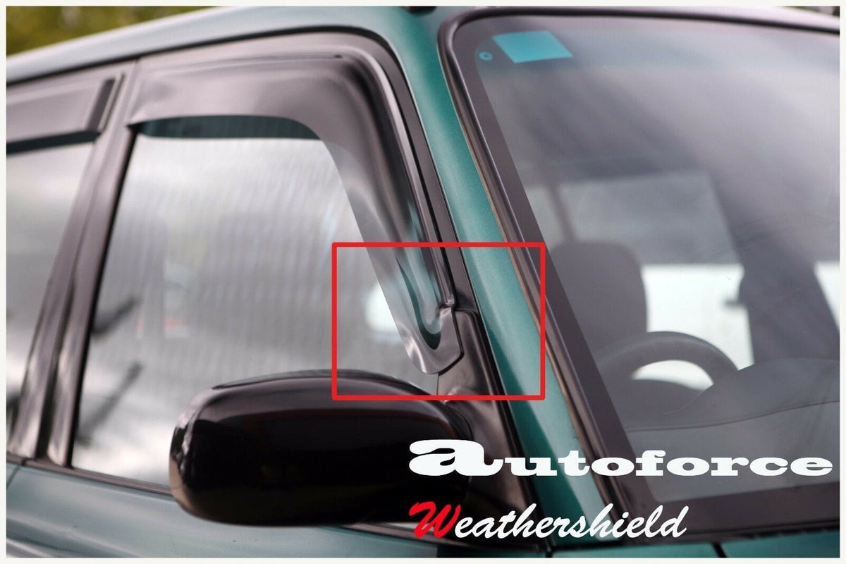 Installed View - Toyota RAV4 5-Door (1995-2000): Premium Window Visors