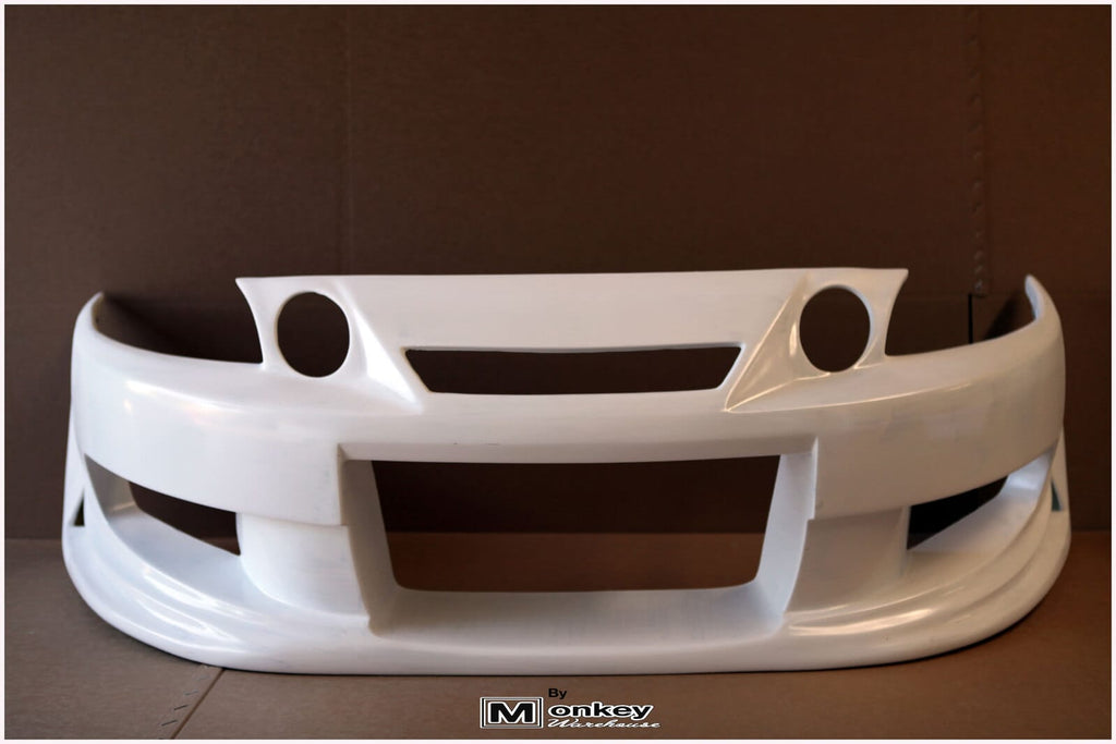 Installed View - Toyota Soarer JZZ30: Bomex Style Front Bumper