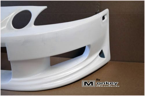 Installed View - Toyota Soarer JZZ30: Bomex Style Front Bumper