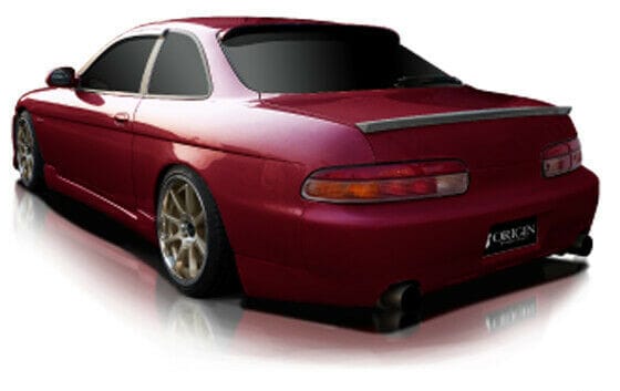Installed View - Toyota Soarer JZZ30: Origin Style Rear Boot Drift Wing