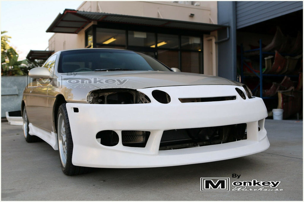 Installed View - Toyota Soarer JZZ30: Vertex Style Front Bumper