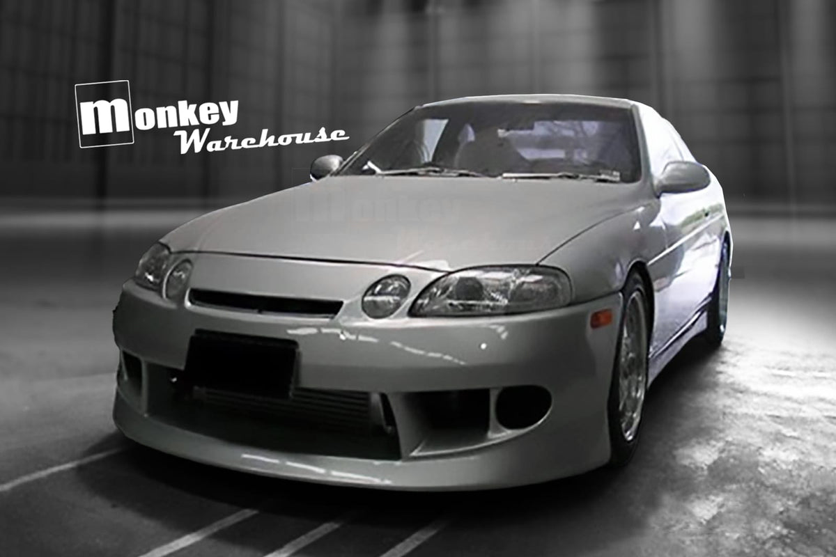 Installed View - Toyota Soarer JZZ30: Vertex Style Front Bumper