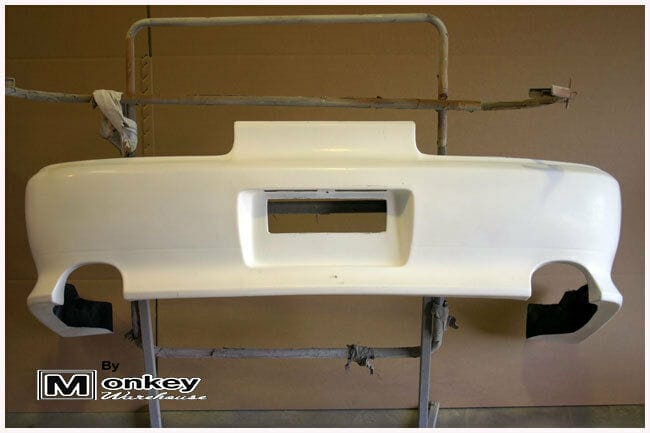 Installed View - Toyota Soarer JZZ30: Vertex Style Rear Bumper