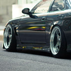 Installed View - Toyota Soarer JZZ30: Vertex Style Side Skirts