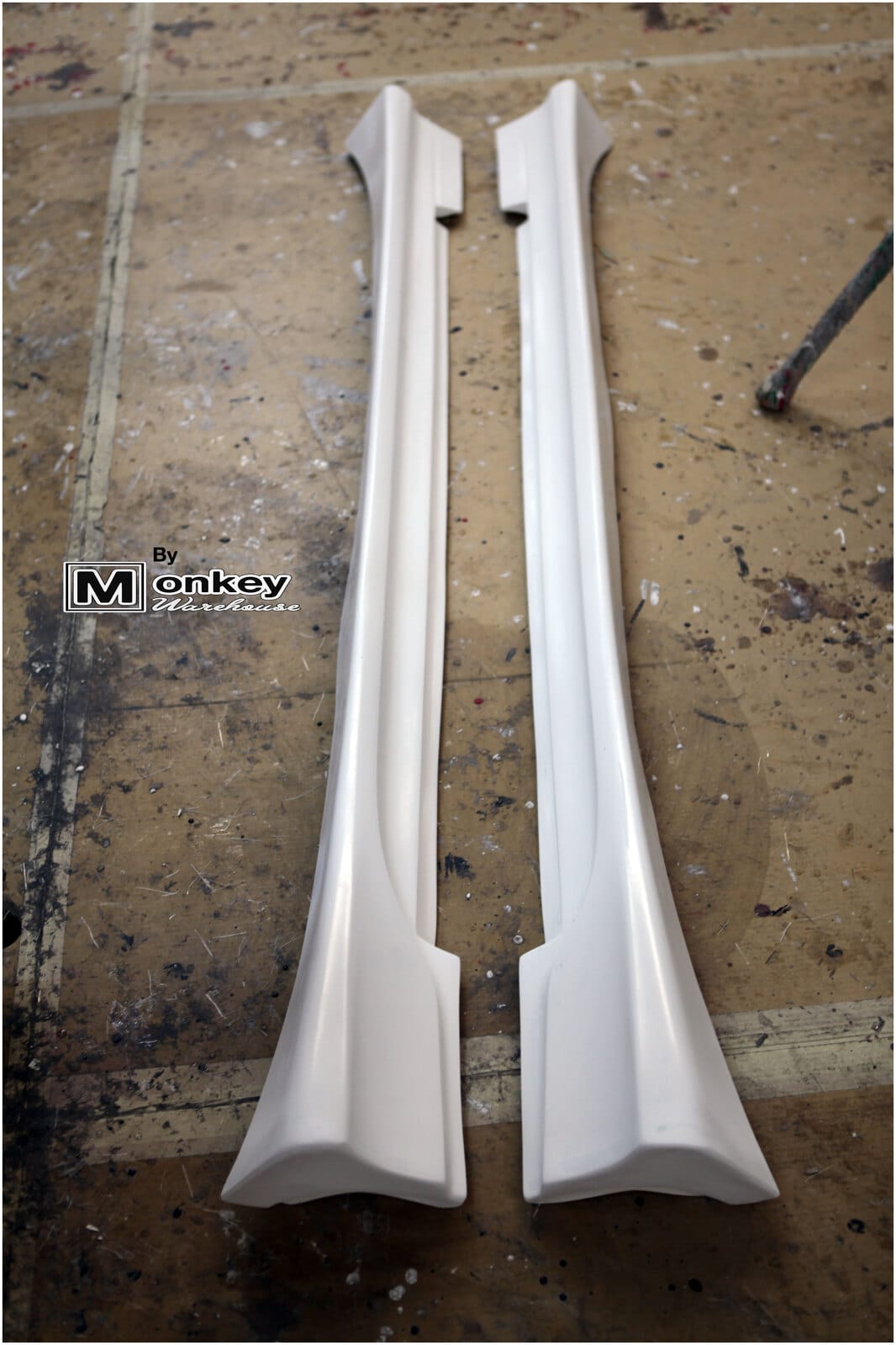 Installed View - Toyota Soarer JZZ30: Vertex Style Side Skirts