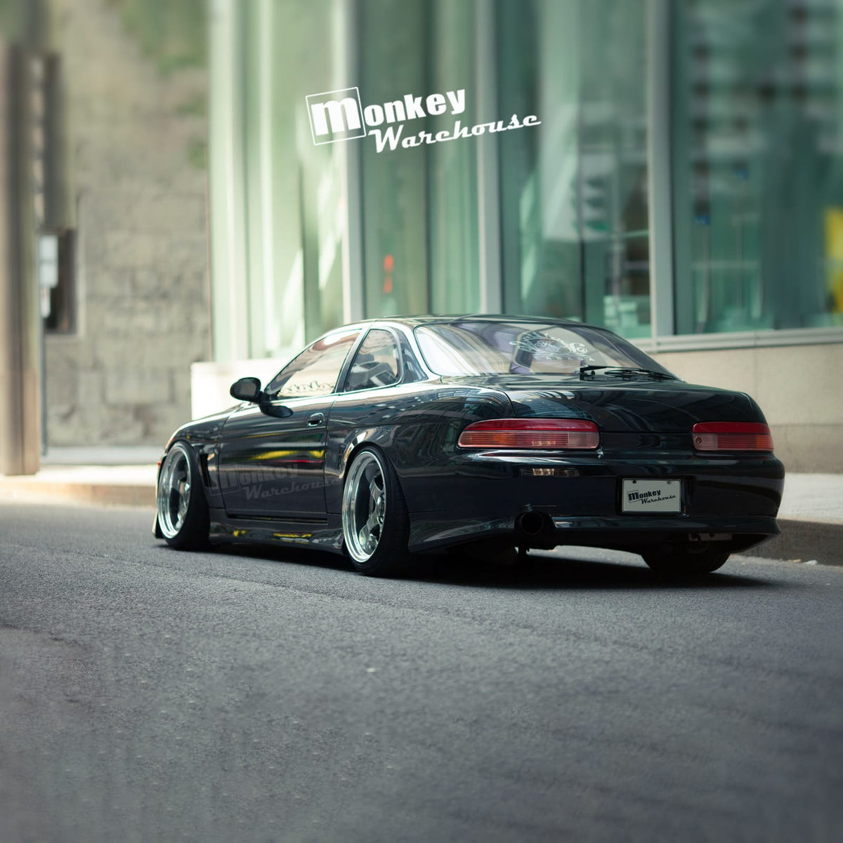 Installed View - Toyota Soarer JZZ30: Vertex Style Side Skirts