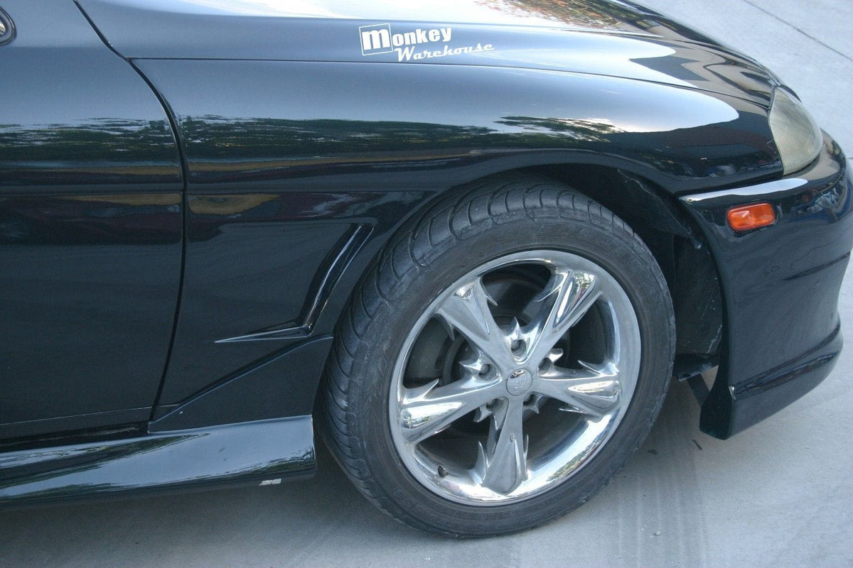 Installed View - Toyota Soarer JZZ30: Vertex Style Vented Front Guards