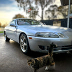 Installed View - Toyota Soarer Z30 (1991-2000): Premium Window Visors