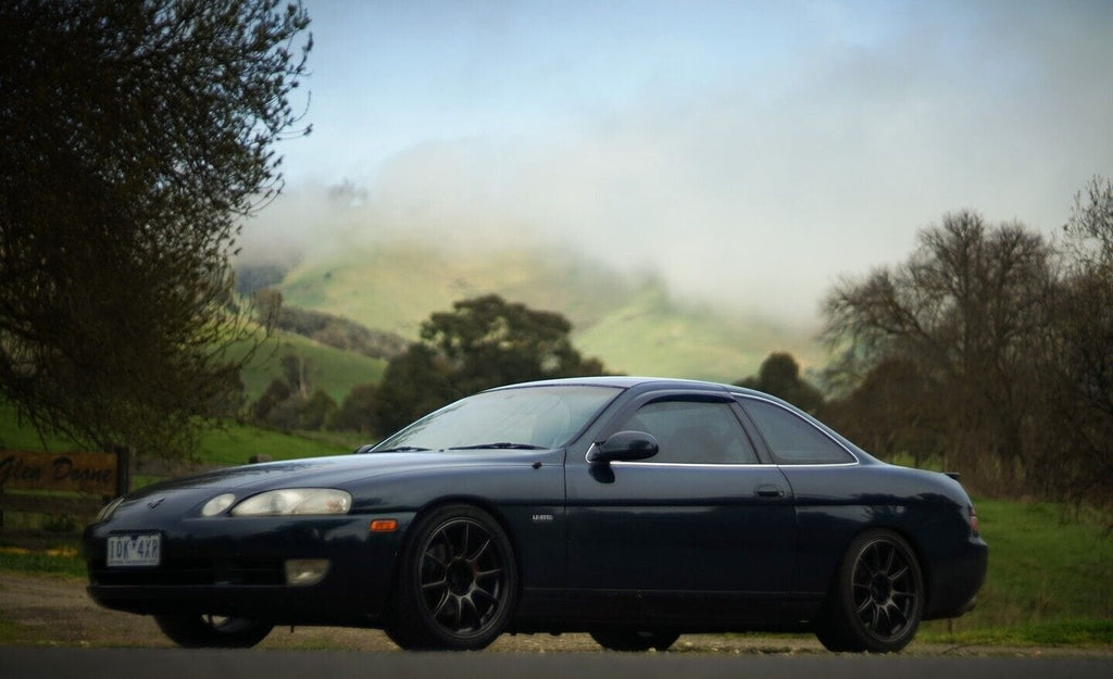 Installed View - Toyota Soarer Z30 (1991-2000): Premium Window Visors
