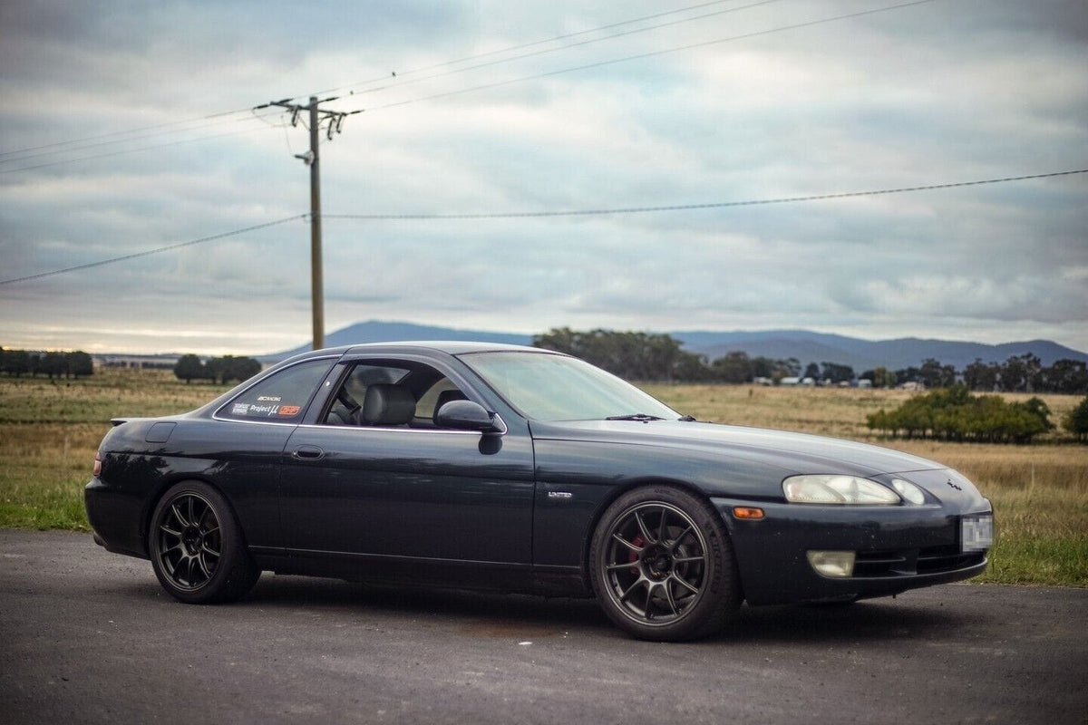 Installed View - Toyota Soarer Z30 (1991-2000): Premium Window Visors
