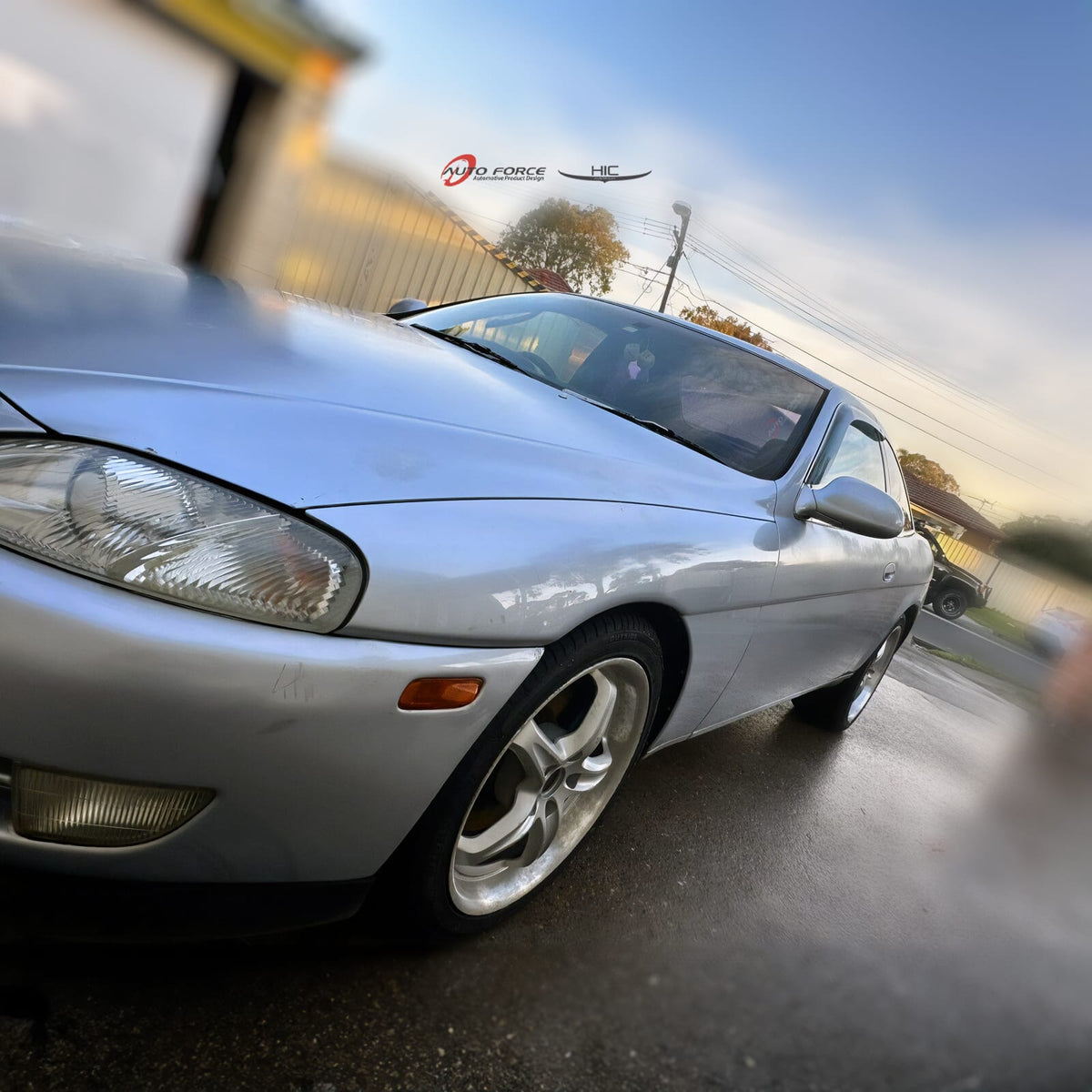 Installed View - Toyota Soarer Z30 (1991-2000): Premium Window Visors