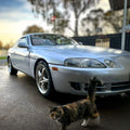 Installed View - Toyota Soarer Z30 (1991-2000): Premium Window Visors