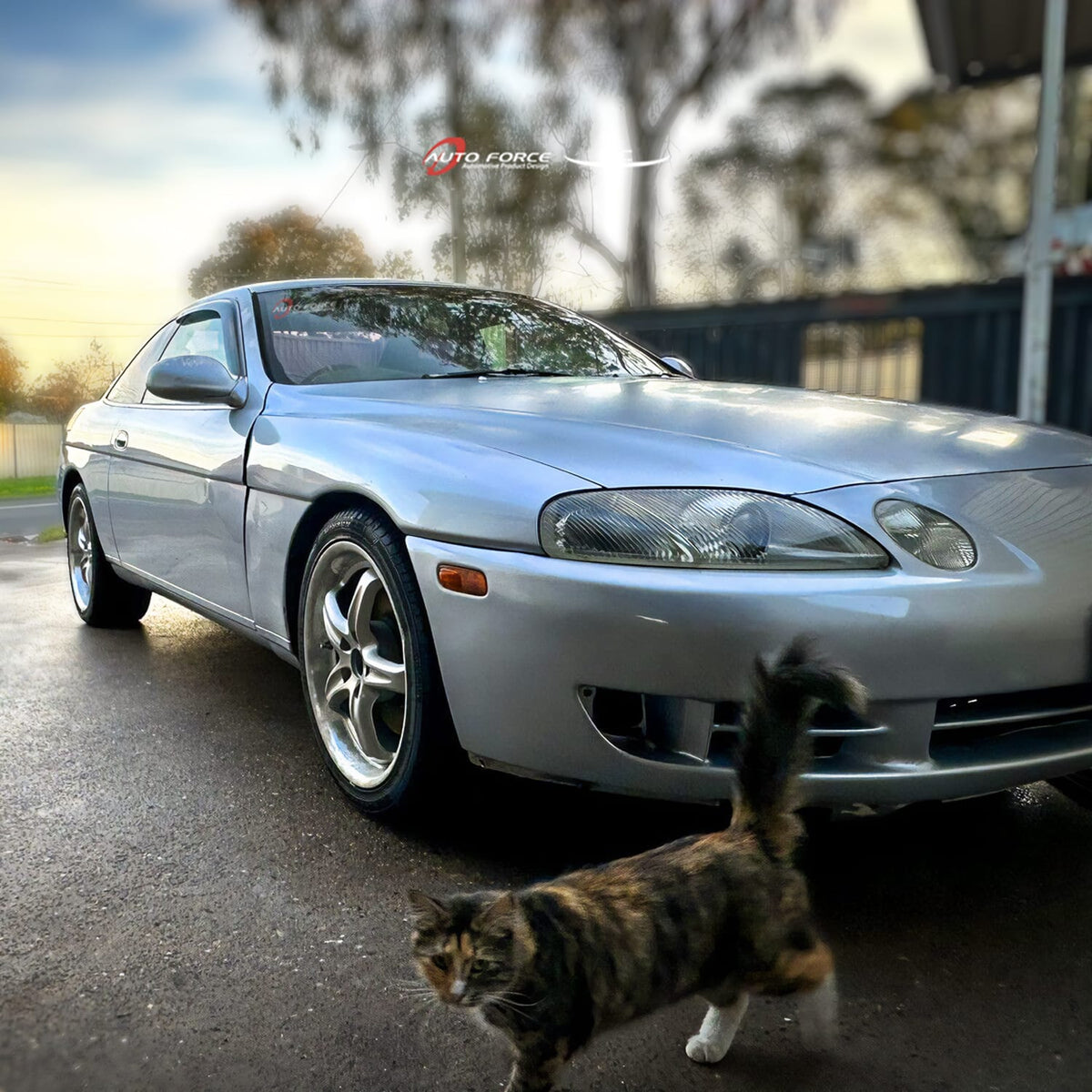 Installed View - Toyota Soarer Z30 (1991-2000): Premium Window Visors