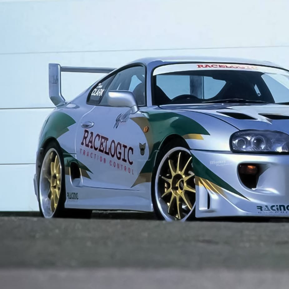 Installed View - Toyota Supra JZA80: Blitz Style Side Skirts