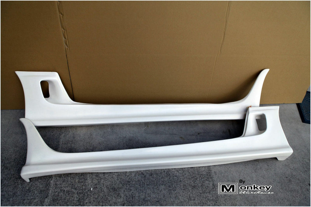 Installed View - Toyota Supra JZA80: Blitz Style Side Skirts