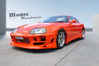 Installed View - Toyota Supra JZA80: Bomex Style Front Bumper