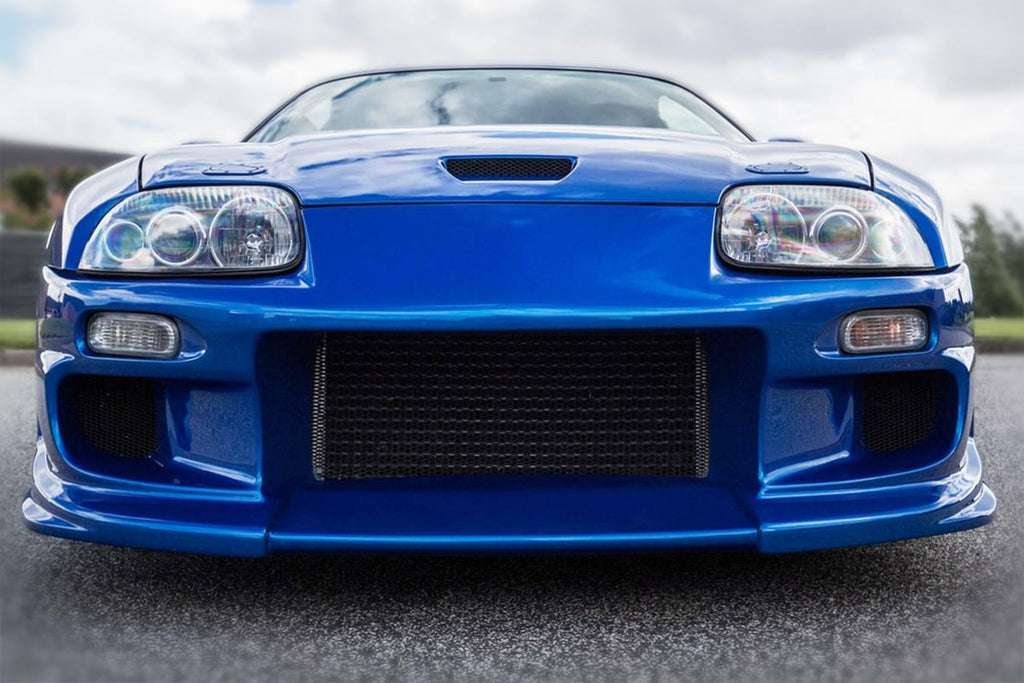 Installed View - Toyota Supra JZA80: Do-Luck Style Front Bumper