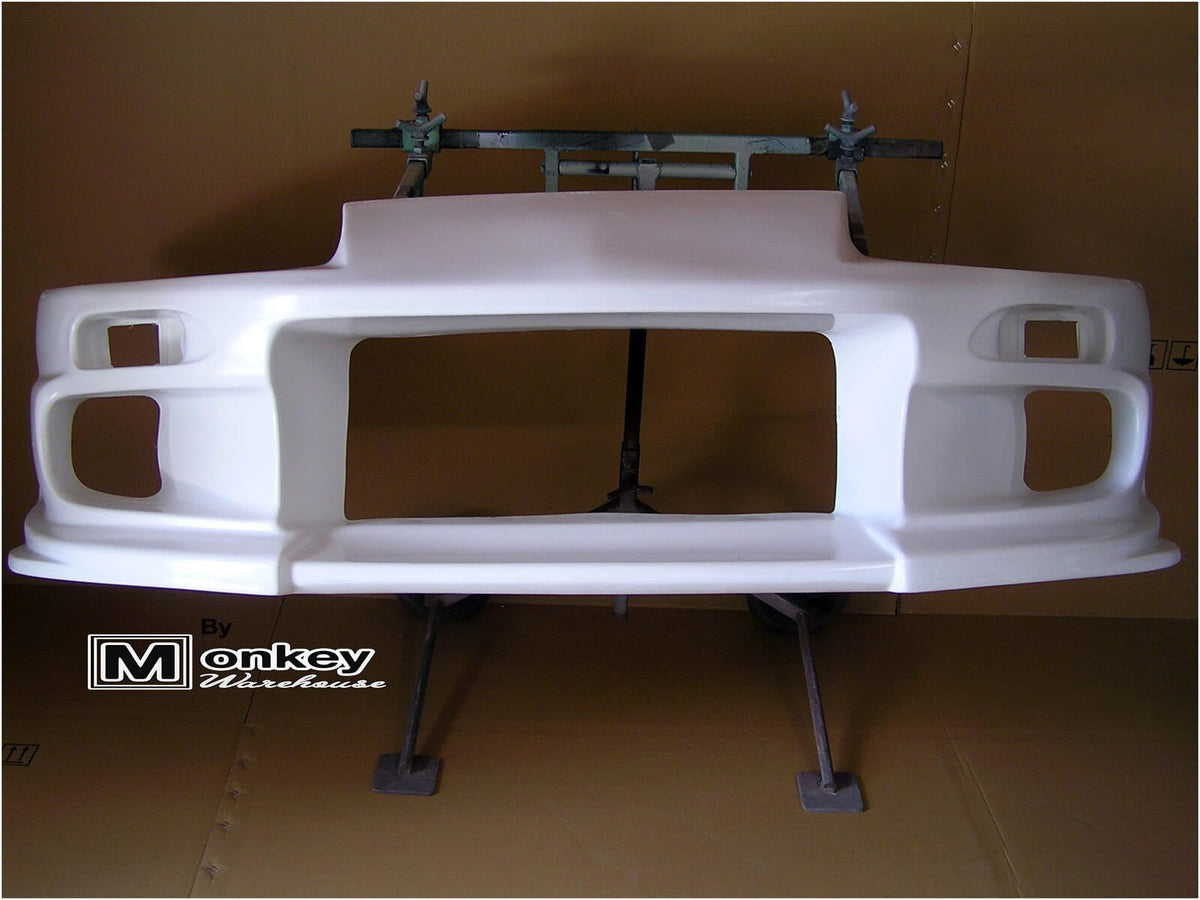 Installed View - Toyota Supra JZA80: Do-Luck Style Front Bumper