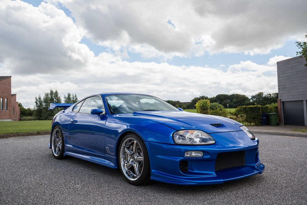 Installed View - Toyota Supra JZA80: Do-Luck Style Side Skirts
