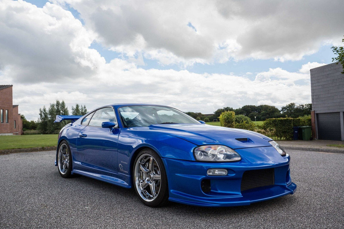 Installed View - Toyota Supra JZA80: Do-Luck Style Side Skirts