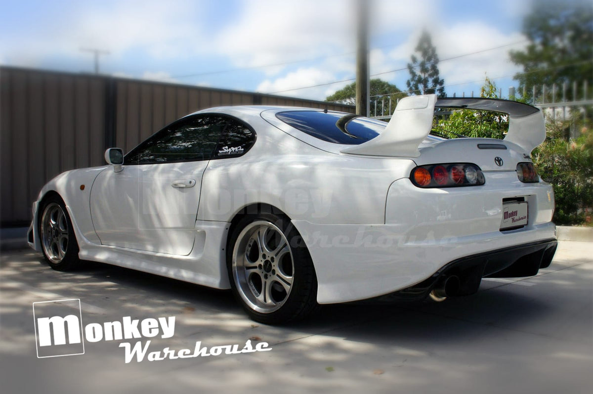 Installed View - Toyota Supra JZA80: Trial Style Rear Bumper