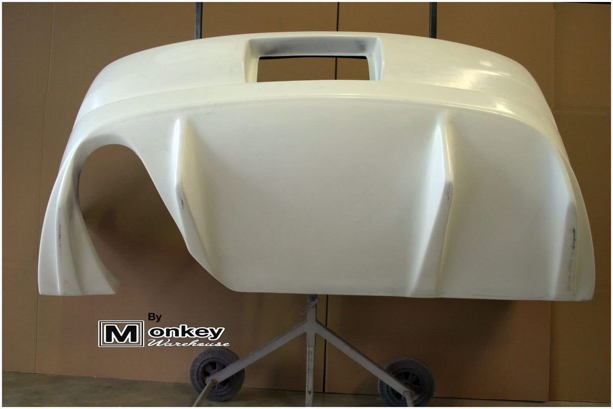 Installed View - Toyota Supra JZA80: Trial Style Rear Bumper
