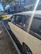 Installed View - Toyota Tarago (2000-2006): Premium Window Visors