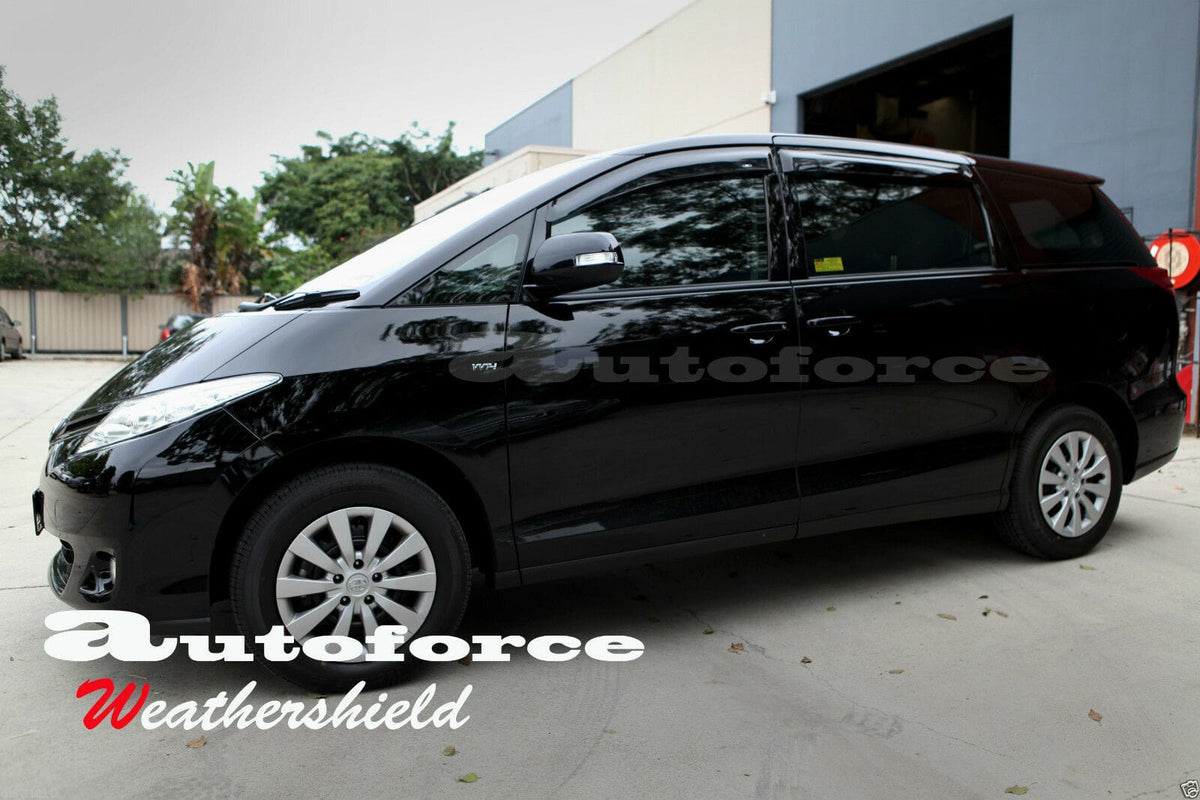 Installed View - Toyota Tarago (2006-2022): Premium Window Visors