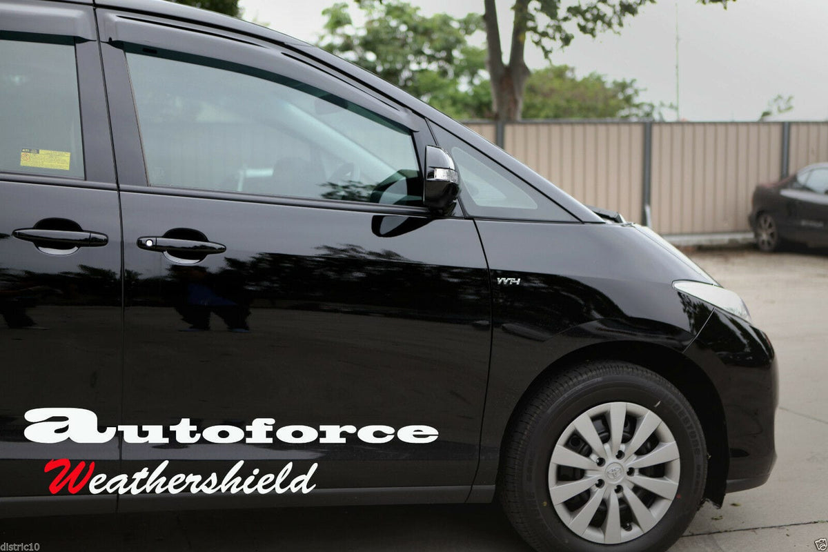 Installed View - Toyota Tarago (2006-2022): Premium Window Visors