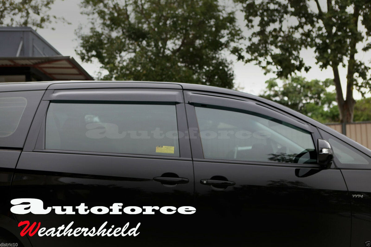 Installed View - Toyota Tarago (2006-2022): Premium Window Visors