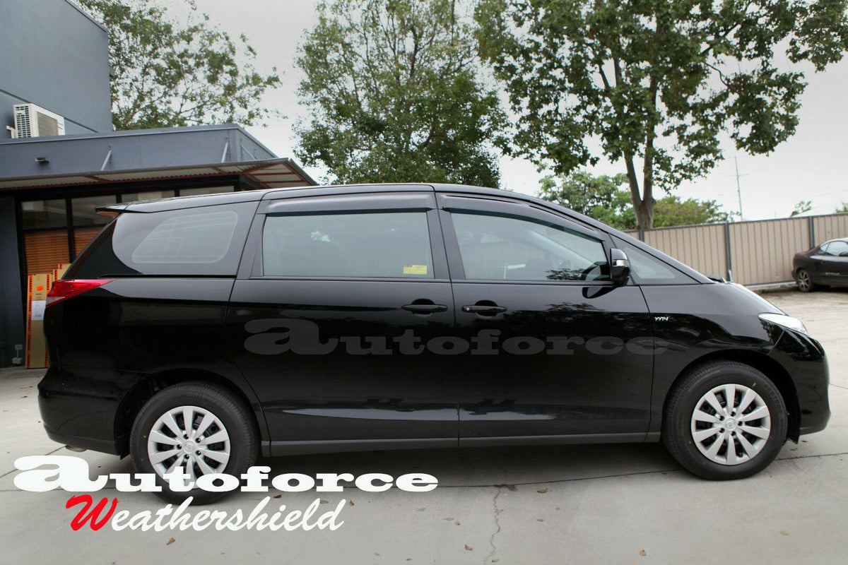 Installed View - Toyota Tarago (2006-2022): Premium Window Visors