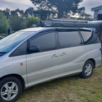 Installed View - Toyota Tarago / Estima (2000-2006): Premium Window Visors