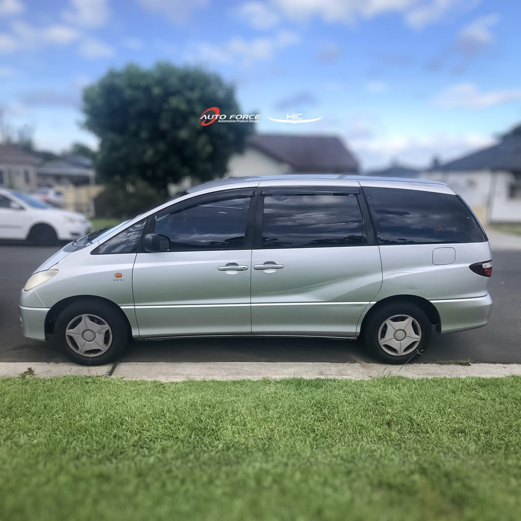 Installed View - Toyota Tarago / Estima (2000-2006): Premium Window Visors