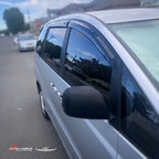 Installed View - Toyota Tarago / Estima (2000-2006): Premium Window Visors