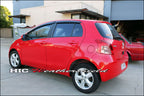 Installed View - Toyota Yaris 5-Door Hatch (2005-2011): Premium Window Visors