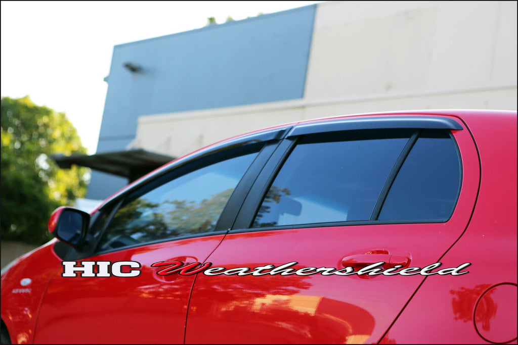 Installed View - Toyota Yaris 5-Door Hatch (2005-2011): Premium Window Visors