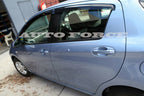 Installed View - Toyota Yaris Hatch (2011-2019): Premium Window Visors