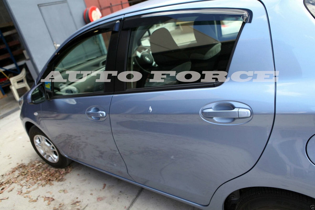 Installed View - Toyota Yaris Hatch (2011-2019): Premium Window Visors