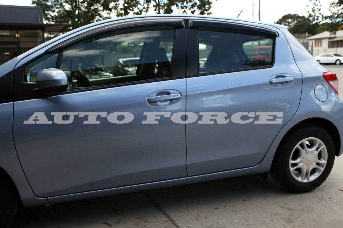 Installed View - Toyota Yaris Hatch (2011-2019): Premium Window Visors