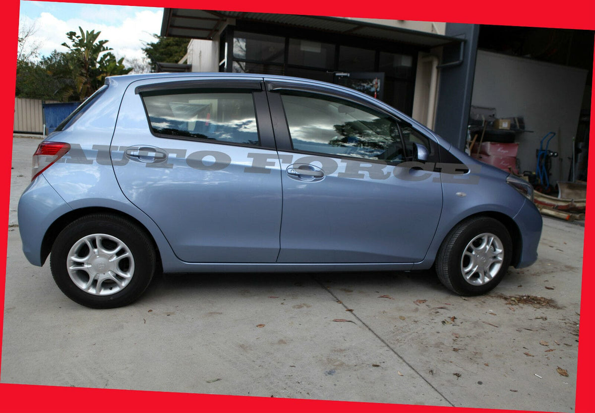 Installed View - Toyota Yaris Hatch (2011-2019): Premium Window Visors